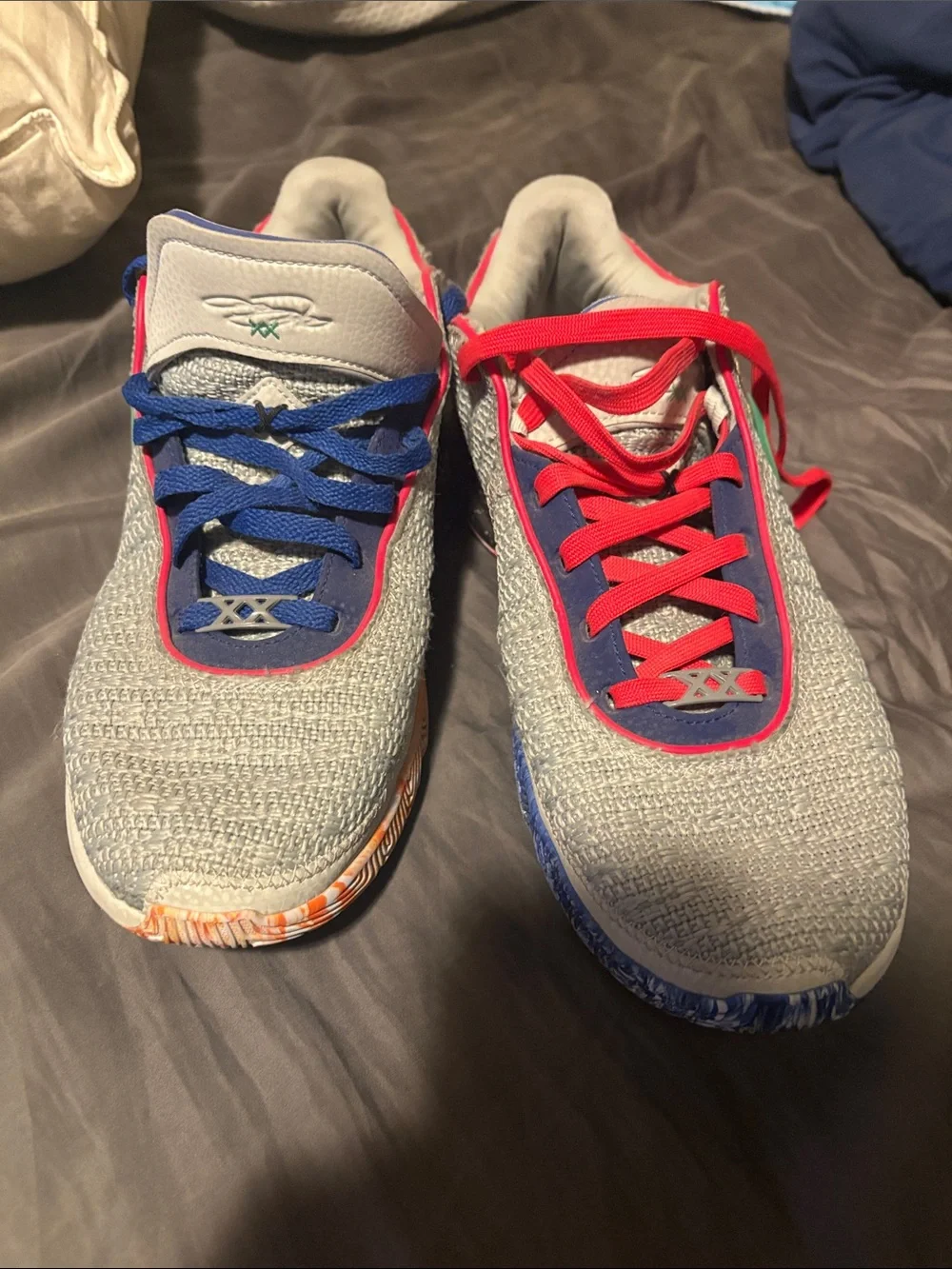 lebron 20 marvel color way barley worn